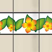 M-tec technolgy Kreativ Sichtschutzsteifen Sommerblumen